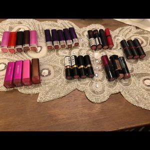28 lipsticks! Neutrals, reds, pinks, peaches